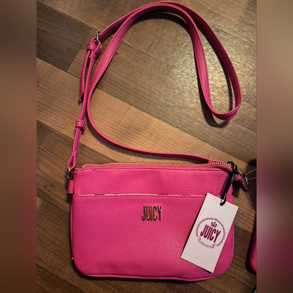 Juicy Couture Preppy Pink Full Glam Crossbody Bag